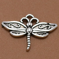 Zinc Alloy Animal Pendants Dragonfly antique silver color plated Approx 2mm Sold By Bag