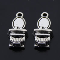 Zinc Alloy Tool Pendants Dressing Table antique silver color plated lead & cadmium free Approx 1-1.5mm Sold By Bag