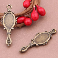 Zinc Alloy Tool Pendants Mirror antique bronze color plated lead & cadmium free Approx 1-1.5mm Sold By Bag