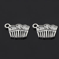 Zinc Alloy Tool Pendants Comb antique silver color plated lead & cadmium free Approx 1-1.5mm Sold By Bag
