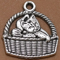 Zinc Alloy Tool Pendants Basket antique silver color plated lead & cadmium free Approx 1.5mm Sold By Bag