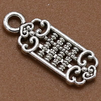 Zinc Alloy Tool Pendants Abacus antique silver color plated lead & cadmium free Approx 1.5mm Sold By Bag
