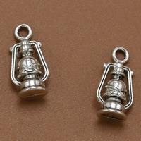 Zinc Alloy Tool Pendants Oil Lamp antique silver color plated lead & cadmium free Approx 1.5mm Sold By Bag