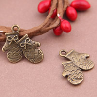 Zinc Alloy Tool Pendants Glove antique bronze color plated lead & cadmium free Approx 1-1.5mm Sold By Bag