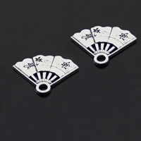 Zinc Alloy Tool Pendants Fan antique silver color plated lead & cadmium free Approx 1-1.5mm Sold By Bag