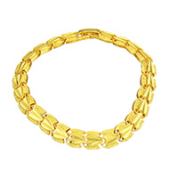 Brass Bracelet 24K gold plated for woman nickel lead & cadmium free Sold Per Approx 7.5 Inch Strand