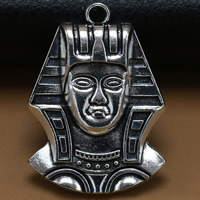 Character Zinc Alloy Pendants antique silver color plated lead & cadmium free Approx 1.5mm Sold By Bag