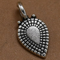 Tibetan Style, Teardrop, antique silver color plated, lead & cadmium free, 18x9mm, Hole:Approx 3-5mm, 100PCs/Bag, Sold By Bag