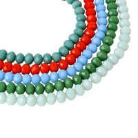 Perles de cristal rondelle, facettes, plus de couleurs à choisir, 8x6mm, Trou:Environ 1mm, Longueur:Environ 17 pouce, 10Strandstoron/sac, Environ 72PC/brin, Vendu par sac
