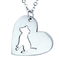 Stainless Steel Jewelry Necklace with 5cm extender chain Heart oval chain original color Sold Per Approx 20.5 Inch Strand