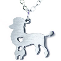 Stainless Steel Jewelry Necklace with 5cm extender chain Dog oval chain original color Sold Per Approx 20.5 Inch Strand