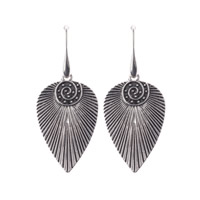 Tibetan Style Drop Earring, Teardrop, antique silver color plated, nickel, lead & cadmium free, 38mm, Sold By Pair