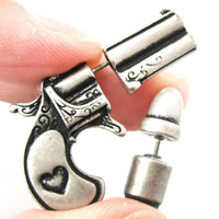 Brass Split Earring Gun plated detachable nickel lead & cadmium free 25mm Sold By Pair