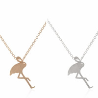 Brass Necklace Bird plated oval chain nickel lead & cadmium free 450mm Sold Per Approx 17.5 Inch Strand