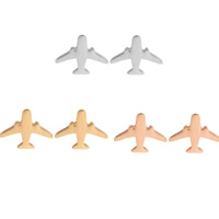 Zinc Alloy Stud Earring Brass Airplane plated nickel lead & cadmium free Sold By Pair