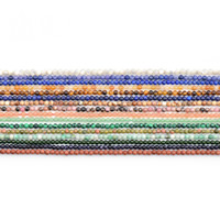 Gemstone Jewelry Beads, Round, different materials for choice, 2mm, Length:Approx 15.5 Inch, Approx 5Strand/Lot, Sold By Lot