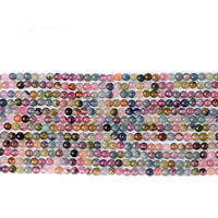 Tourmaline Beads, Round, natural, 2mm, Approx 200PCs/Strand, Sold Per Approx 15.5 Inch Strand