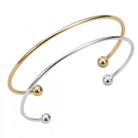 Brass Cuff Bangle Round plated nickel lead & cadmium free 180mm Inner Approx 60mm Length Approx 7 Inch Sold By PC