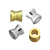 Brass Jewelry Beads, plated, more colors for choice, nickel, lead & cadmium free, 3x3x3mm, Hole:Approx 1.5mm, 500PCs/Lot, Sold By Lot