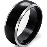 Tungsten Steel Ring for Men , plated, different size for choice & for man & two tone, 8mm, Sold By PC