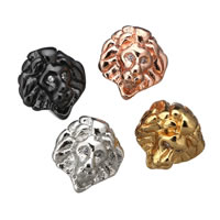 Cubic Zirconia Micro Pave Brass Beads, Lion, plated, micro pave cubic zirconia, more colors for choice, nickel, lead & cadmium free, 10x11x10mm, Hole:Approx 1.5mm, 30PCs/Lot, Sold By Lot