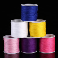Przewód bawełniany, Bawełna, ze Szpulka plastikowa, dostępnych więcej kolorów, 1.5mm, około 100m/szpula, sprzedane przez szpula