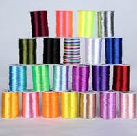 Cordon en nylon, corde en nylon, avec bobine plastique, plus de couleurs à choisir, 2mm, Environ 90m/bobine, Vendu par bobine