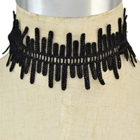 Mode Choker halsband, Lace, med Zink Alloy, med 3.2lnch extender kedja, guldfärg pläterade, för kvinna, nickel, bly och kadmium gratis, Såld Per Ca 11.4 inch Strand