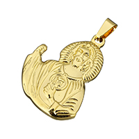 Stainless Steel Pendants Character gold color plated Approx Sold By PC