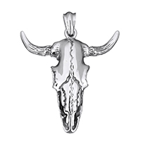 Stainless Steel Animal Pendants, Sheep, blacken, 59x63x12mm, Hole:Approx 7x12mm, Sold By PC