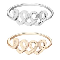 Tibetan Style Tail Finger Ring, Heart, plated, for woman, more colors for choice, lead & cadmium free, 15-16mm, US Ring Size:6-8, Sold By PC