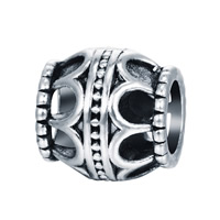 Zinc Alloy European Beads Drum antique silver color plated without troll lead & cadmium free 11mm Approx 4mm Sold By PC