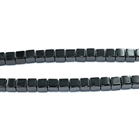 Natürliche schwarze Achat Perlen, Schwarzer Achat, Würfel, verschiedene Größen vorhanden, Bohrung:ca. 0.5-1.5mm, Länge ca. 15.5 ZollInch, verkauft von Menge