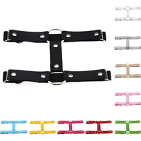 Tibetan Style Garter Belt, with nylon elastic cord & PU Leather, Donut, platinum color plated, more colors for choice, lead & cadmium free, 300-550mm, Sold Per Approx 11.5-21.5 Inch Strand
