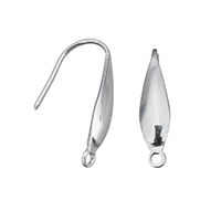 Stainless Steel Hook Earwire original color 0.8mm Approx 1.5mm Sold By PC