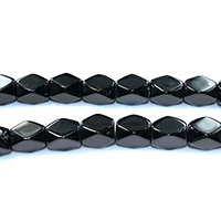 Natural Black Agaat kralen, Zwarte Agaat, natuurlijk, gefacetteerde, 17x13x13mm, 3strengen/Lot, Ca 22pC's/Strand, Verkocht door Lot