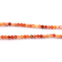 Naturlige Lace Agate perler, blonde agat, Runde, forskellig størrelse for valg, rød, Hole:Ca. 0.5-1mm, Længde Ca. 15.5 inch, Solgt af Lot