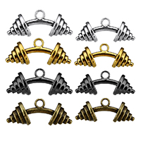 Zinc Alloy Tool Pendants Barbell plated nickel lead & cadmium free Sold By Lot