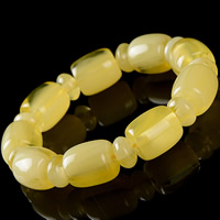 Wrist Mala, Beeswax, Round, natural, for woman, 13x15mm, Sold Per Approx 6.5 Inch Strand