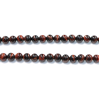 Tigerauge Perlen, rund, natürlich, verschiedene Größen vorhanden, Kaffeefarbe, Klasse AB, Bohrung:ca. 0.5-2mm, Länge:ca. 15.5 ZollInch, verkauft von Menge