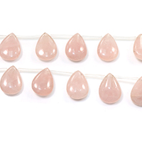 Natural Rose Quartz Beads, Teardrop, different size for choice, Hole:Approx 1.5-1.5mm, Length:Approx 17 Inch, Sold By Lot