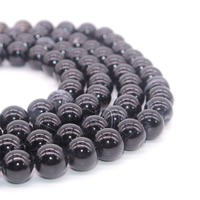 Natürliche Streifen Achat Perlen, rund, verschiedene Größen vorhanden, Bohrung:ca. 1mm, verkauft per ca. 15.5 ZollInch Strang