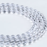 Natürliche klare Quarz Perlen, Klarer Quarz, rund, verschiedene Größen vorhanden, Bohrung:ca. 1mm, verkauft per ca. 15.5 ZollInch Strang