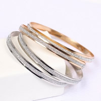 Tibetan Style Bangle, plated, for woman & with rhinestone, more colors for choice, lead & cadmium free, 5.5mm, Inner Diameter:Approx 66.8mm, Length:Approx 8 Inch, Sold By PC