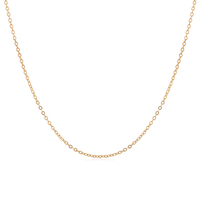 Mässing Chain Necklace, plated, oval kedja & för kvinna, fler färger för val, nickel, bly och kadmium gratis, 445x1mm, Såld Per Ca 17.5 inch Strand