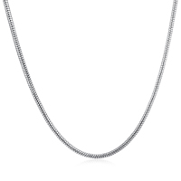 Messingkette Halskette, Messing, plattiert, Schlangekette & für Frau, keine, frei von Nickel, Blei & Kadmium, 445x1mm, verkauft per ca. 17.5 ZollInch Strang