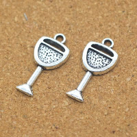 Zinc Alloy Pendants Cup antique silver color plated nickel lead & cadmium free Approx 1.5mm Sold By Lot