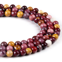 Žumanjak Stone perle, Krug, različite veličine za izbor, Rupa:Približno 1mm, Prodano Per Približno 15 inčni Strand