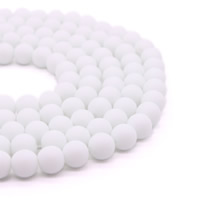 gefärbter Marmor Perle, rund, synthetisch, verschiedene Größen vorhanden, Bohrung:ca. 1mm, verkauft per ca. 15 ZollInch Strang