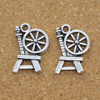 Tibetan Style Tool Pendants, Chair, antique silver color plated, nickel, lead & cadmium free, 13x19x2mm, Hole:Approx 1.5mm, 50PCs/Lot, Sold By Lot